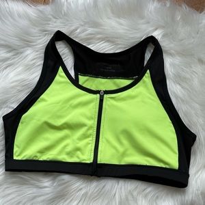 Highlight Zip Up Sports Bra